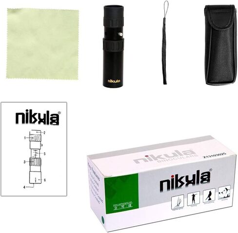 50X60 High Power Retractable Compact Monocular Telescope with BAK4 Prism, Waterproof HD, Fully Multi-Coated, Smartphone Holder & Tripod Included in Saudi Arabia