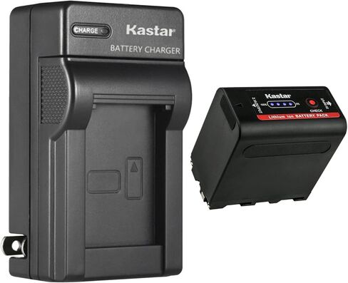 Kastar AC Wall Battern Battery Charger Pratect for Sony NP-F550 NP-F570 NP-F770 NP-F960 NP-F970 ، BC-VM10 BC-VM50 BC-V615 Charger ، GVM LED480 LED520 LED 672 LED 896 LED LED آخر in Saudi Arabia