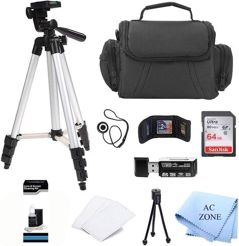 Professional Camera Accessory Kit for Canon, Nikon, Sony, Panasonic, Fuji and Olympus Digital Cameras. Bundle Includes Must-Have Accessories in Saudi Arabia