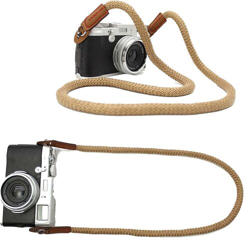 حزام عنق الكاميرا القابل للتعديل-حزام كتف مضفر مع حلقة O-Ring و Soft Love لـ DSLR ، الكاميرات الرقمية والمرآة. in Saudi Arabia