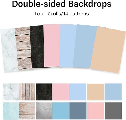 7pcs 14patterns table photo photo backdrop board product product protect for food ، المجوهرات ، مستحضرات التجميل (الحجم الصغير 16.5x11.5in) in Saudi Arabia
