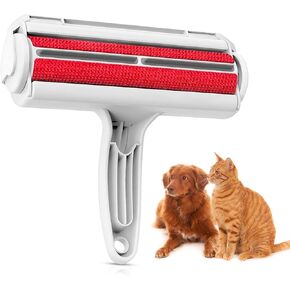 Pet Hair Removal Tool - Lint Remover for Pet, Dog, Cat - Reusable Roller Brush for Carpet, Couch, Car, Furniture, Clothes, Bedding - Remove Matted Fur - Portable Multi Surface Fur Removal Tool