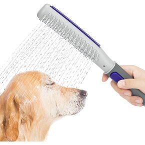 Professional Dog Shower Head, Pet Shower Attachment, Pet Bathing Spraye, Indoor Outdoor dog washing Sprayer Includes 8-Foot Flex Hose, 3 Spraying Mode On/Off