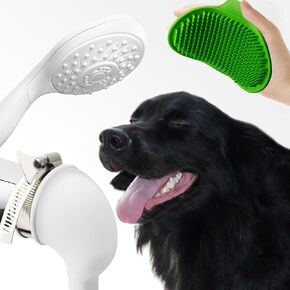 YOO.MEE Pets Bathtub Spout Sprayer Fits Tub Spouts Without Diverter, Ideal for Showering Pets, Rinsing Hair, Cleaning tub and Floor, Portable and Convenience