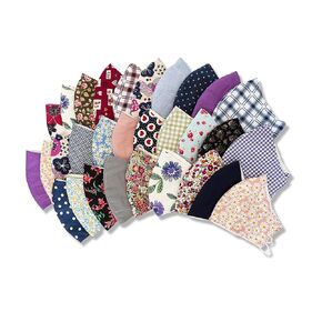 HOPE LOVE SHINE Reusable Face Mask for Adults - 3 Layer Stylish 100% Cotton Cloth Mask for Men and Women - Assorted Designs Pack of 30 Cloth Face Masks for Wedding Guests