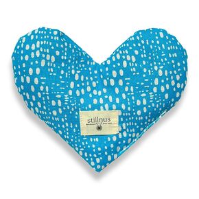 Handmade Heart-Shaped Eye Pillow - Organic Lavender & Flax Seed, Weighted for Love & Relaxation, Hot/Cold Compress - Perfect Mother's Day Gift for Mom