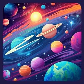 Stars And Planets Astrophile Unique Art Design Patterns, Smooth Surface Non-Slip Rubber Gaming Mouse Pad for Computer Desk Laptop Office 9.5 X 7.9 Inch (Design 8)