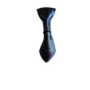 Christmas Neck Tie that Slips Onto Your Dog's Existing Collar Smalls (Dark Blue Dots Extra Small)