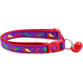 Pepper Cat Collar - Safety - Breakaway - Charm and Bell - Pugs2Persians (Small(10lbs & Less), Aqua) in Kuwait