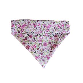 Floral Over the Collar Dog Bandana That Slips onto Their Existing Collar Size (Medium)