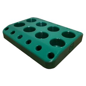 Lube Sizer Die and Top Punch Holder/Organizer for 8 RCBS Lube-A-Matic and Lyman Dies