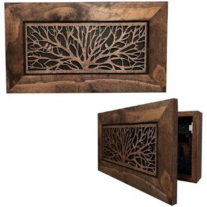 Hidden Gun Storage Cabinet Birds In A Tree Wall Decoration - Secure Wall Mountable Gun Safe by Bellewood Designs
