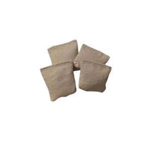 2" Bean Bag Toss Mini Cornhole Cream Replacement bags Set of 4
