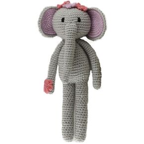 Cutelant the Elephant, Crochet Stuffed Animal Plush