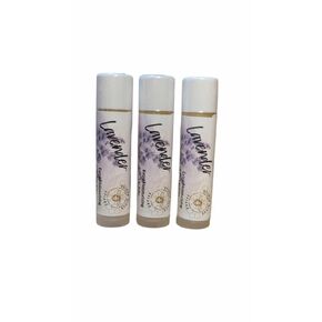 Golden Hives Apiary Moisturizing Lip Balm With Raw Beeswax & Organic Cocoa Butter - Lavender (Pack of 3)