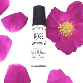Rose Perfume Oil - 0.35 fl oz - Made with Rose Petals and Rose Absolute Oil