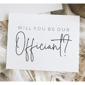 Will You Be Our Officiant Proposal Card. Officiant Proposal Card. Wedding Officiant Card.