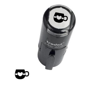 Self Inking Loyalty Card Stamp Heart Coffee Mug