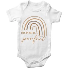 رومبير رينبو بيبي ريفيل، خطته هي بدلة مثالية لملابس بوهو، إعلان الحمل، رومبير محايد للجنسين (0-6 أشهر، خطته مثالية مطبوعة بأكمام قصيرة رومبير) in Kuwait