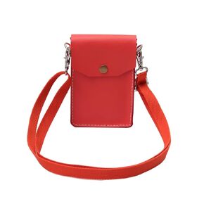 Handmade Small Crossbody Bag for Women's Mini Shoulder Bag with Adjustable Shoulder Straps and Mini Bag Suitable for Work and Travel Mobile Phone Bags (Orange red)