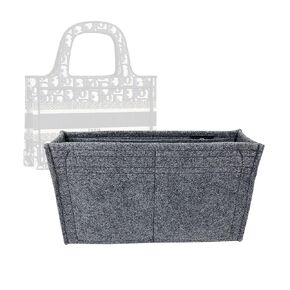 Bag Organizer for Dior Book Tote Mini Bag - Premium Felt Purse Handbag Insert Liner Shaper (Handmade) Soft Structure Support