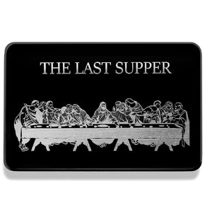 "The Last Supper" Engraved Wallet Card Insert – Light and Stiff Engraved Metal Card Gift – Carry a Blessing With You – Perfect Gift For Loved One