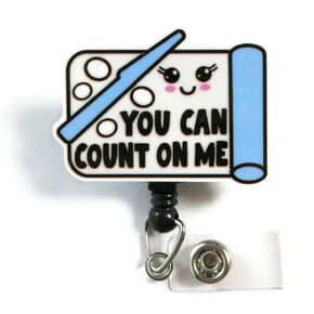 Cute Pharmacy Tech Badge Reel, You Can Count on Me Pharmacy Badge Holder, Funny Pharmacy Badge Reel, CPhT Pharmacy Tech Gifts, Pharmacy Students Badge, Pharmacy Week Gift, Pill Counting Tray Badge