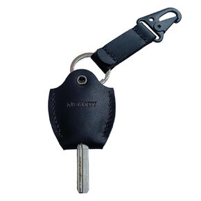 handmade leather car key sleeve for broken key car key cover for men and women (Black)