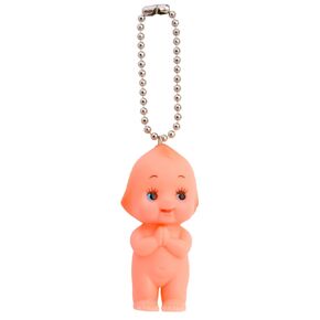 Wish Pray Kewpie Cupie Baby Doll Ball Key Chain Pendant Necklace Cupid Charm Key-Ring