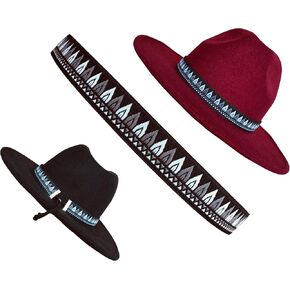 Adjustable Cowboy Hat band, Fedora Hatband Colors, Black, Gray, White, Hat Accessories for Men, Western Styling Hat Jewelry, Unisex Hat Belt in Saudi Arabia