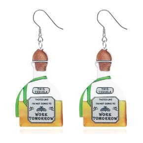Fiesta Sombrero Hats Dangle Earrings for Women, Fiesta Party Favors for Adults as Cinco De Mayo Outfit Accessories, Traditional Mexican Party Earring Jewelry as Cinco De Mayo Margarita Gifts