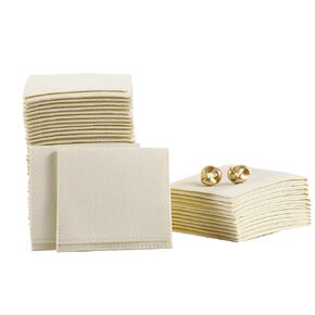 40pcs Black Microfiber Jewelry Pouch 8 x 8cm Jewelry Packaging Bag Envelope Style Luxury Small Favor Bags Jewelry Gift Bags for Earrings Necklaces Bracelet Ring