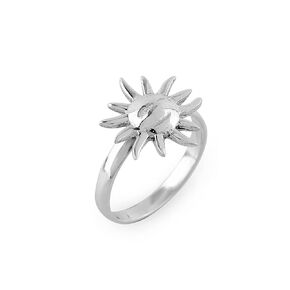 925 Sterling Silver Sun Face Ring, Handmade Ring for Women, Minimalist Bohomian Jewelry, Fidget Stackable Wedding Promise Ring, Christmas Gift (US - 6)