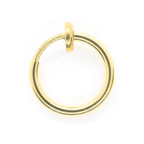 Gold Fake Belly Ring Clip On Navel Piercing Faux Stomach Hoop Non Pierced Jewelry