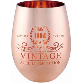 70th Birthday Gifts for Women - Vintage 1954 Wine Glass - 70th Birthday Decorations for Her - Funny Bday Present Ideas
