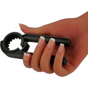 Twist Bottle Opener/Tightener by Intulon for Beverage/Water for Seniors - Helps with Arthritis/Arthritic or Weak Hands, Small and Medium Pack, Black