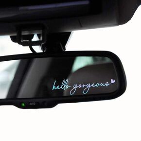 2 x Trust In God Rearview Mirror Decal Water Bottle Stickers Affirmation Reminder Sticker Laptop Bumper Sticker Tumbler Vinyl Sticker Car Mirror Decal New Car Decor (Trust In God, White)