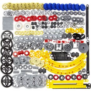 233 قطعة من موصل دبوس المحور تكنيك-Parts Technic-Gears المتوافق مع مجموعة المحرك التفاضلي لأجزاء التوجيه من Lego-Technic Technic Cam Worm Cogs Gears. قطع MOC للقطع البديلة.