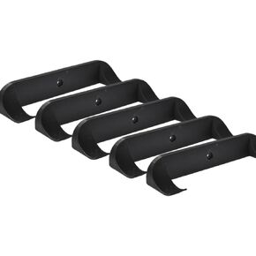 Collectible Car Display Wall Mount | Low Profile Design Compatible with Lego Car Models | Display Cars by Wheels on Wall | Made in USA (Black 10-Pack)