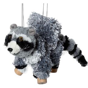 Raccoon Marionette Yarn Puppet