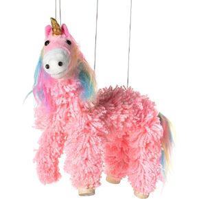 Pink Yarn Unicorn Marionette Puppet | MUN16-4 | STYLES VARY