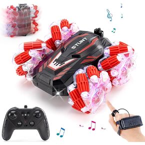 Gesture Sensing RC Stunt Car, Best Birthday Gifts for Kids,Double-Sided 360° Flips RC Cars for Boys Age 6-12 8-12 Birthday Gifts Toy Cars,4WD Transform Off Road for Rotating