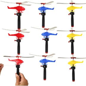 VETE 8 Pack Planes Toys Flying Toy Helicopter for Kids Toddlers, 360° Rotating Helicopter Airplane Toys for Boys Girls, Bulk Toys Party Favors Classroom Prizes, Pinata Fillers,Goodie Bag Stuffers