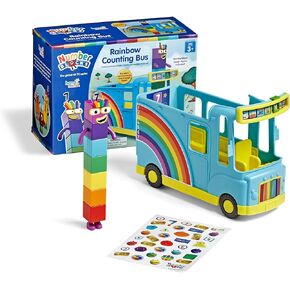 hand2mind Numberblocks Rainbow Counting Bus, Music Toys for Kids Ages 3-5, Toddler Musical Toys, Play Figure Playsets, Number Toys, Preschool Learning Toys, Math Toys, Birthday Gifts for Kids