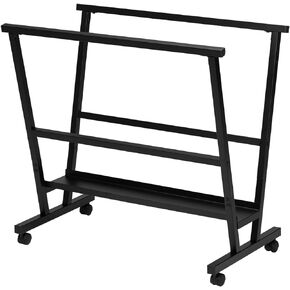 MEEDEN Print Rack - Art Drying Rack with Rolling Casters - Canvas Print Display Rack - Storage for Artworks, Posters, Prints - Black