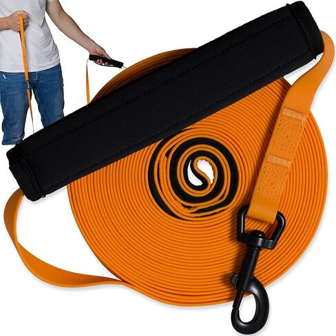 15ft Waterproof Long Leash for Dogs – Long Line Dog Training Lead - Weatherproof - Ideal for Recall and Teaching Distance Commands Dogs in Saudi Arabia