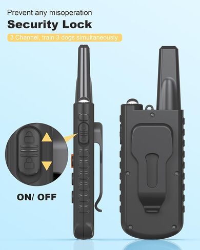 Dog Shock Collar, Rechargeable Waterproof Dog Training Collar with Remote for 8-120lbs Dogs, 3300FT Electric Training Collars with 3 Training Modes, Security Lock in Saudi Arabia