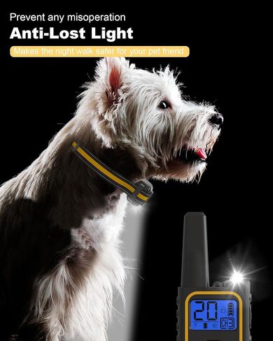 Dog Shock Collar, Rechargeable Waterproof Dog Training Collar with Remote for 8-120lbs Dogs, 3300FT Electric Training Collars with 3 Training Modes, Security Lock in Saudi Arabia