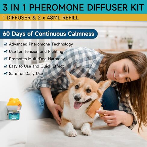 Woyamay Dog Calming Diffuser Refills, Relieve Anxiety & Stress, 6 Refills in Kuwait