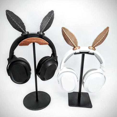 Moth Antennas Headphone Attachments - Adorable Bug Ears for Headphones in Various colors with Hidden Self Fastener - Moth Antenna for Gamers and Streamers (Sparkle Black) in Saudi Arabia
